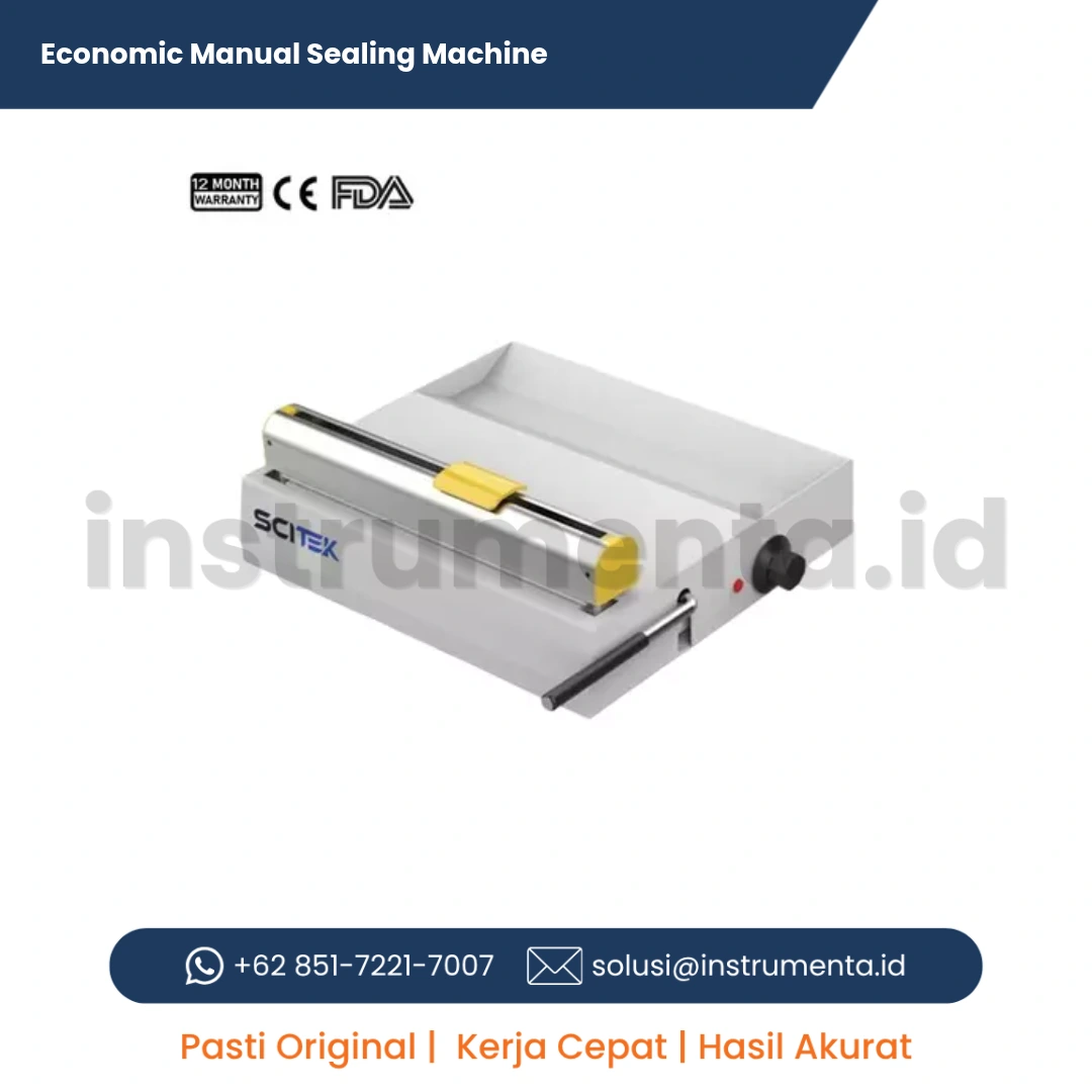 Harga Ekonomis Manual Sealing Machine Scitek Alat Pres Kantong Sterilisasi Sterilization Pouches untuk Klinik dan CSSD